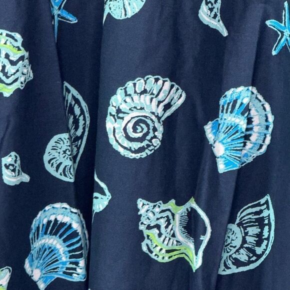 Modcloth Waving From The Waterfront Tie Shoulder Fit and Flare Cotton Dress - Wo - Picture 5 of 10